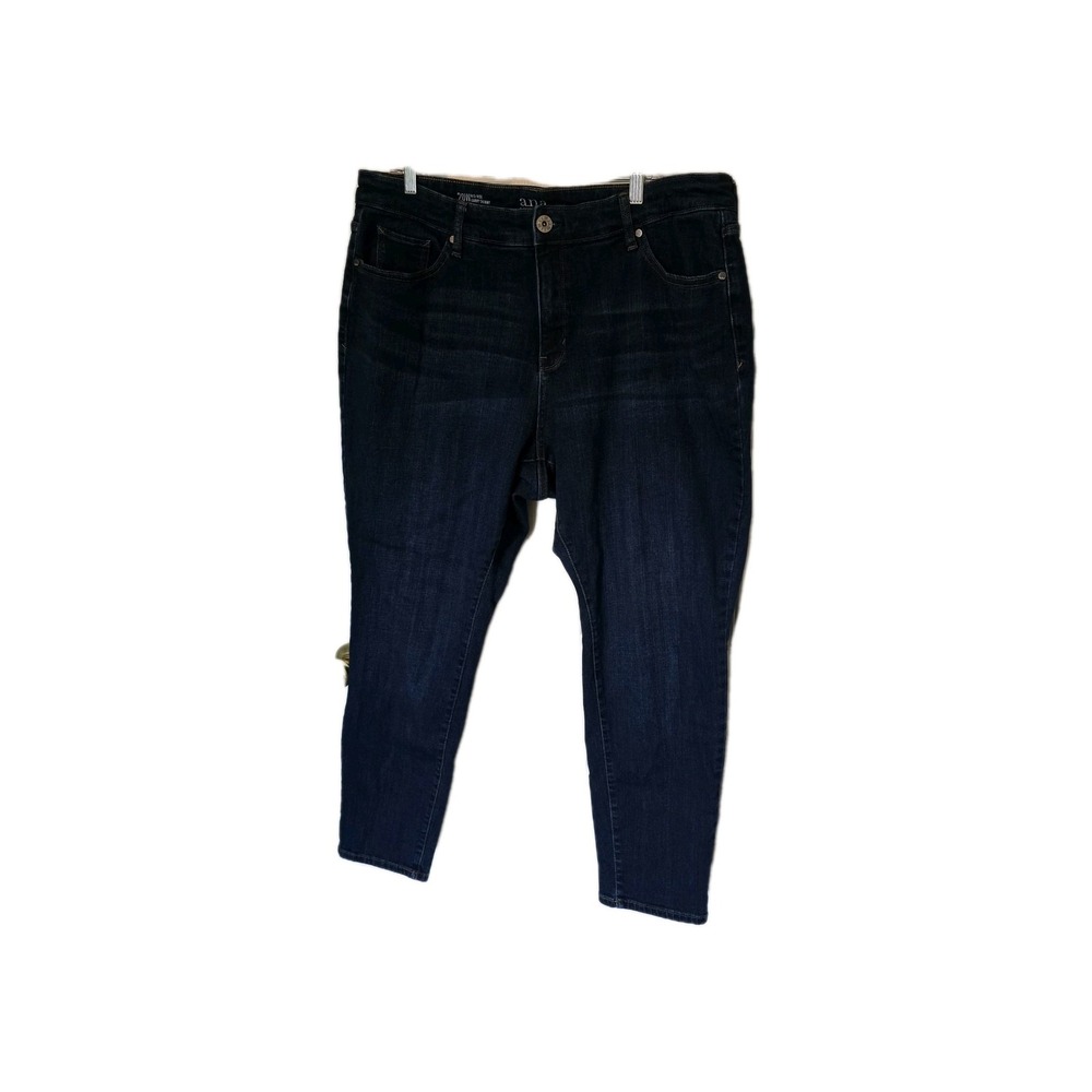 Women's A.N.A a new day Dark  Wash Skinny Stretch Curvy Jeans Size 20W